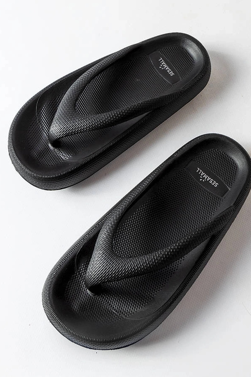 Melnas kuplas Modesto flip-flops