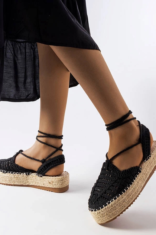 Melnas Partenia Lace-Up Espadrilles
