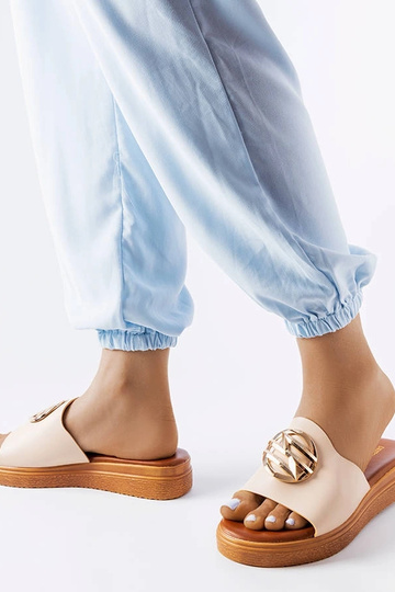 Michelle smilškrāsas platformas flip-flops 2