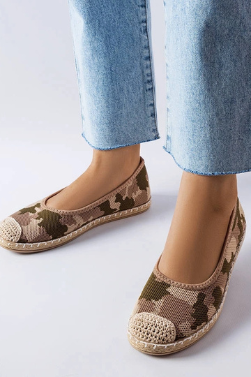 Benedum zaļas uzvelkamas espadrilas