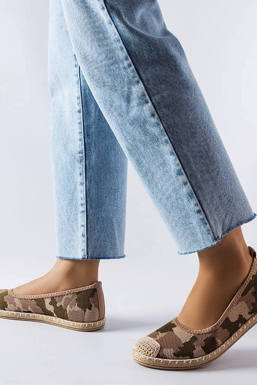 Benedum zaļas uzvelkamas espadrilas Benedum zaļas uzvelkamas espadrilas