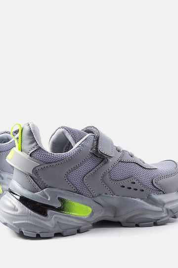 Ansel pelēkas velcro bērnu kedas 2