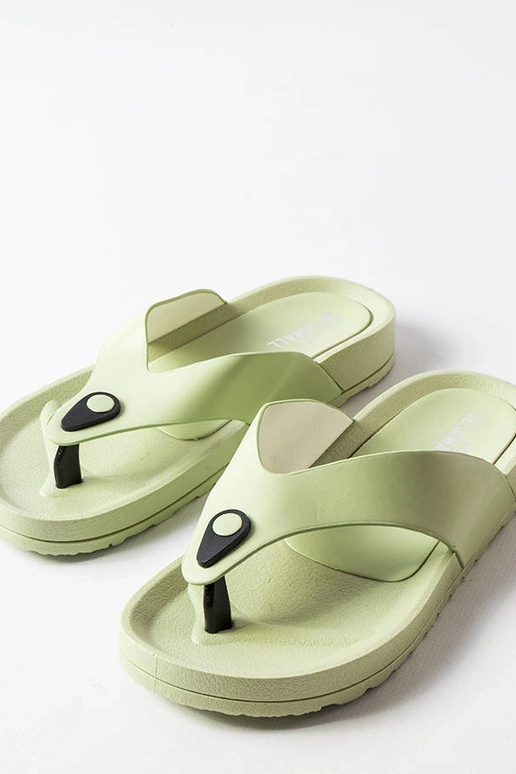 Green Elide platformas flip-flops
