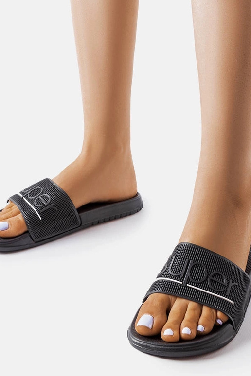 Melnas gumijas Azelio flip-flops