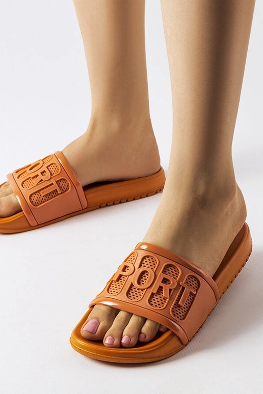 Moiariello oranžas gumijas flip-Flops