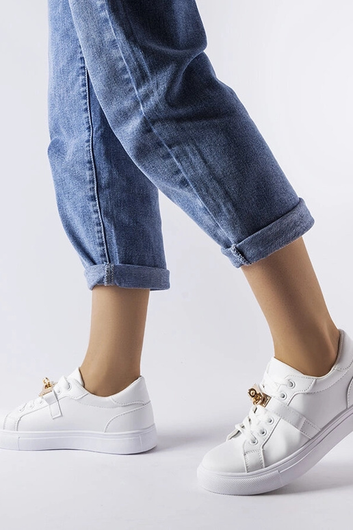 Baltas kedas ar zelta akcentu Letteria