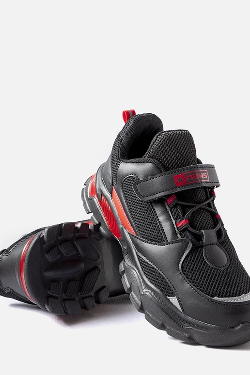 Melni-sarkani sporta apavi ar...