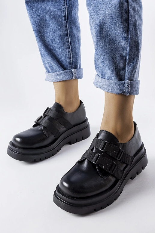 Melnas Prospero platformas kurpes Melnas Prospero platformas kurpes