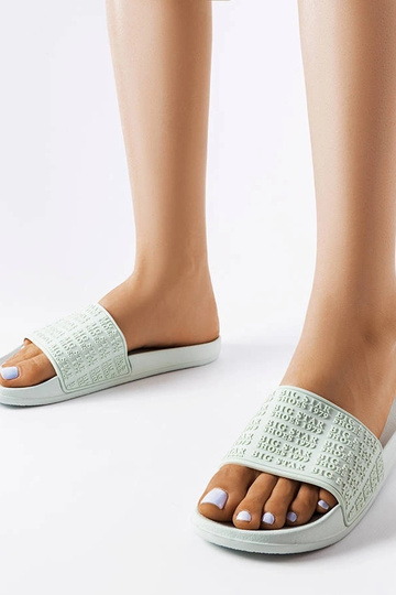 Green Big Star flip-flops...