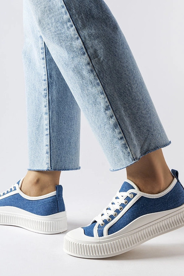 Zili kurpes uz platformas,... 2