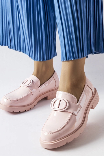 Rozā lakādas Scranton loafers