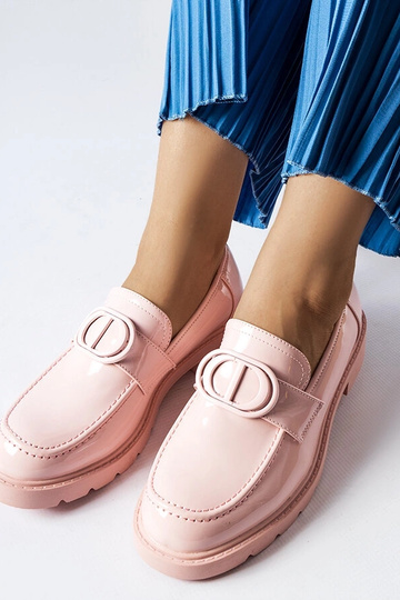 Rozā lakādas Scranton loafers 2