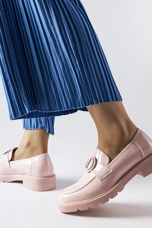 Rozā lakādas Scranton loafers