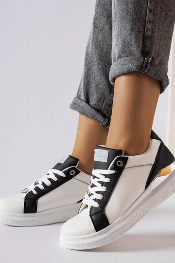 Melnbaltas Palais kurpes ar... 2