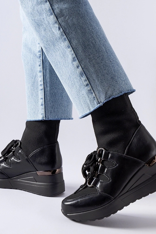 Melni Rochon zeķu zābaki