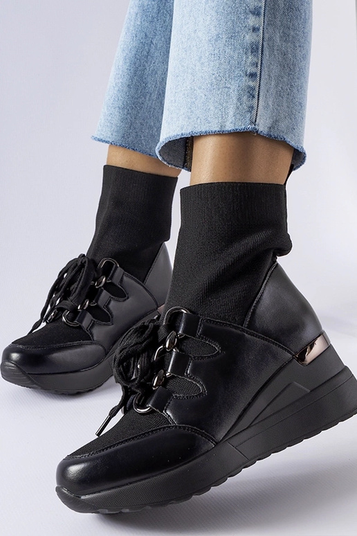 Melni Rochon zeķu zābaki