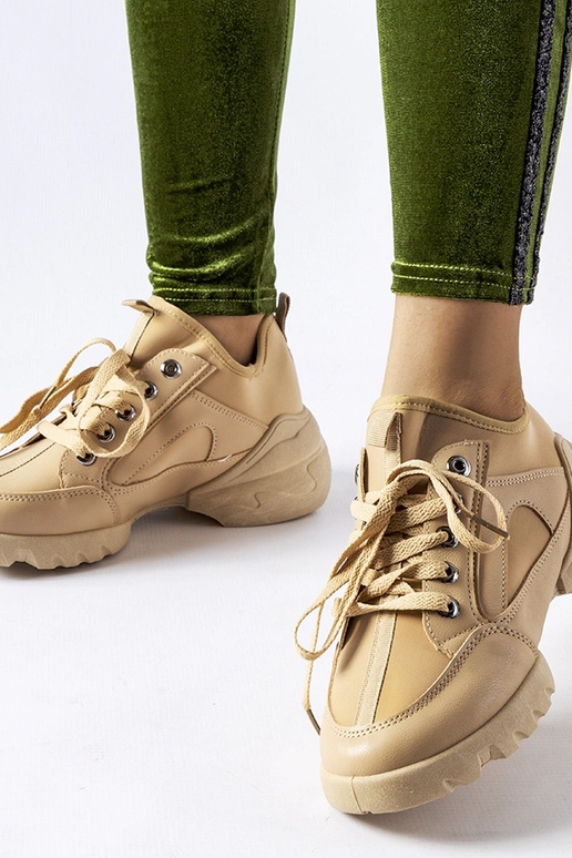 Tumši smilšu krāsas sporta apavi ar...