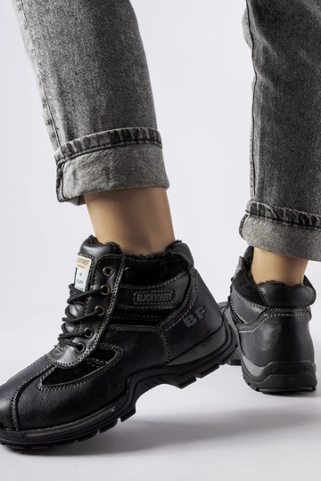 Melnas ziemas darba zābaki,... 2