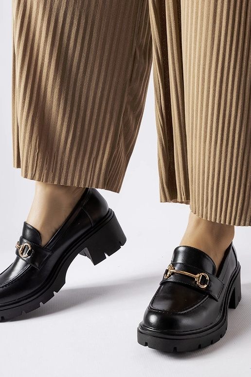 Fabrizio melnas augstpapēžu kurpes