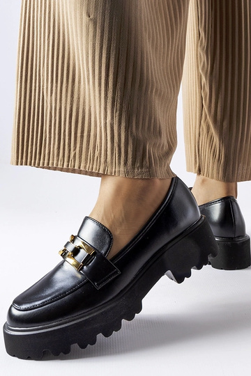 Melni sieviešu mokasīni ar... 2