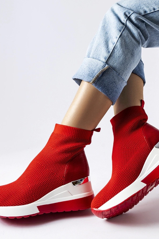 Sarkanas Casgio auduma čības