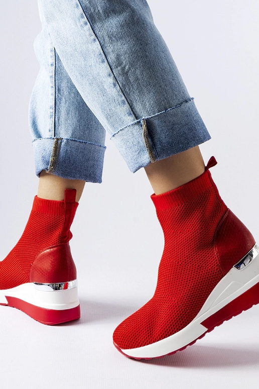 Sarkanas Casgio auduma čības