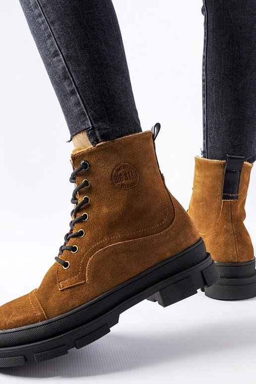 Brūni ādas darba apavi, „BIG STAR...