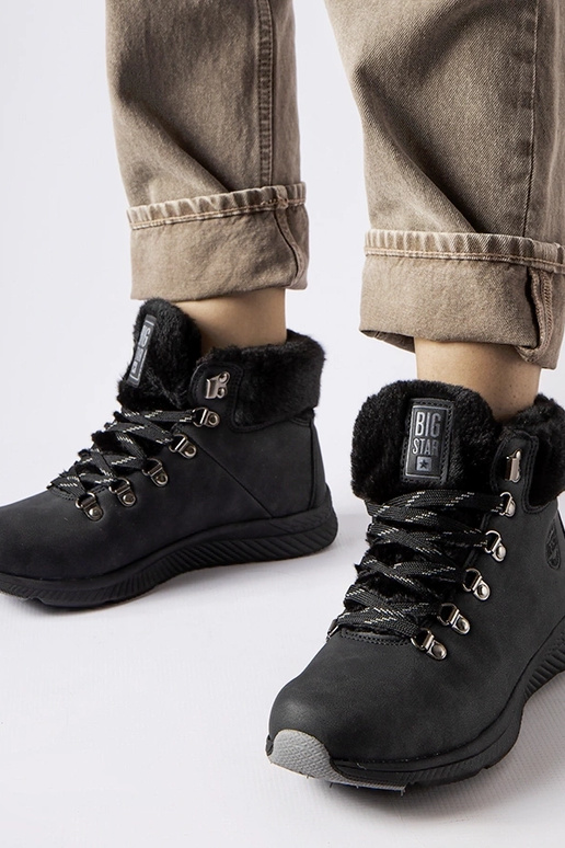 Melni izolēti Big Star zābaki MM274488