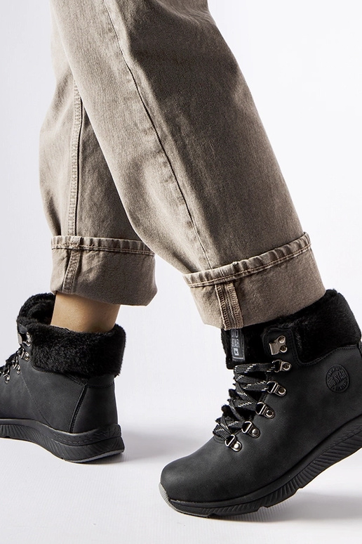 Melni izolēti Big Star zābaki MM274488