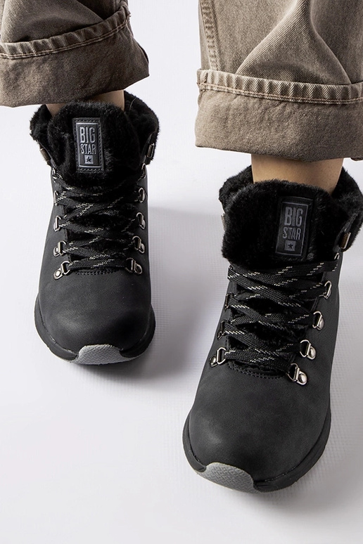 Melni izolēti Big Star zābaki MM274488