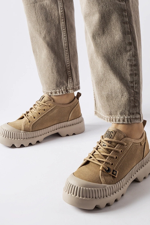 Bēšas ādas kedas Big Star KK274511