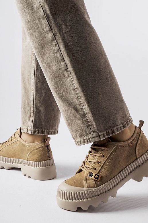 Bēšas ādas kedas Big Star KK274511