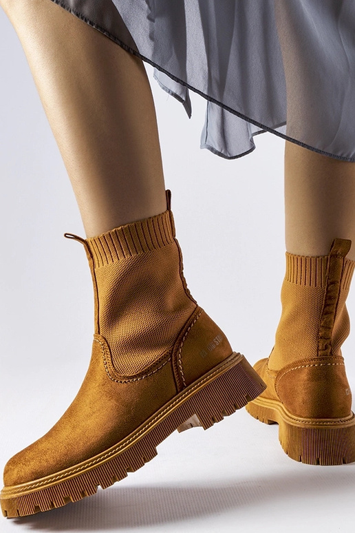 Brūni mākslīgā zamša zābaki Big Star...