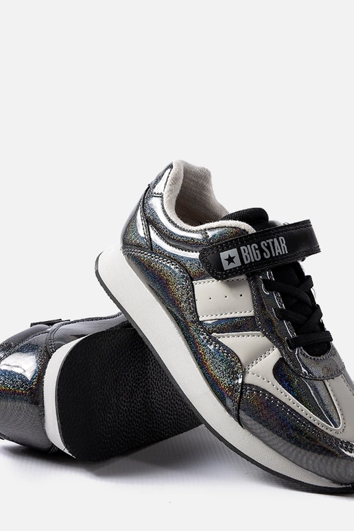 Melnas mirdzošas kedas Big Star KK374103