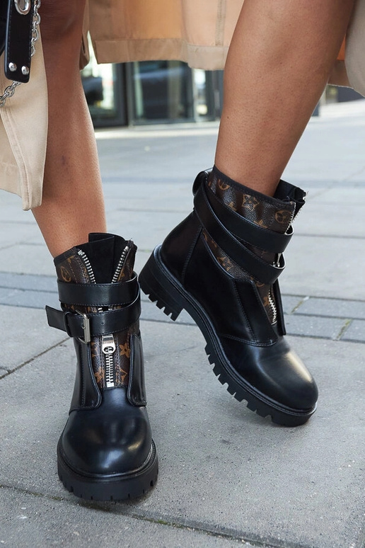 Melni puszābaki ar dekoratīvu...