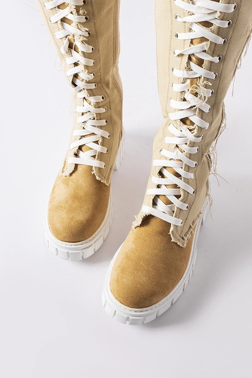 Smilšu krāsas auduma ziemas ilgi...