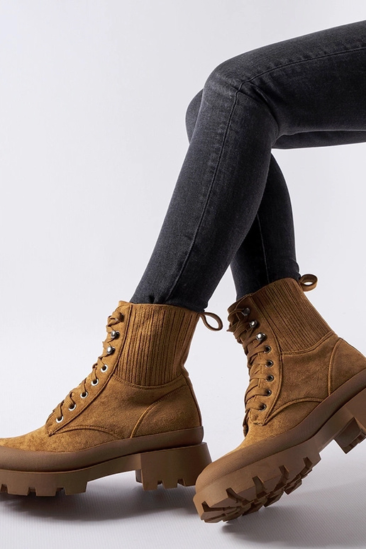 Brūni eko-zamšādas puszābaki Orson