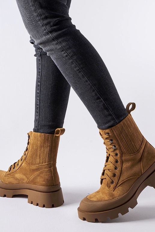 Brūni eko-zamšādas puszābaki Orson