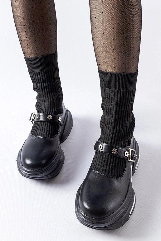 Ivana melni zeķu zābaki