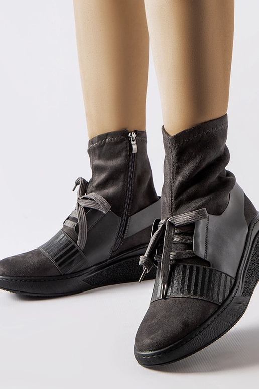 Pelēki Spoleto zeķu zābaki ar...