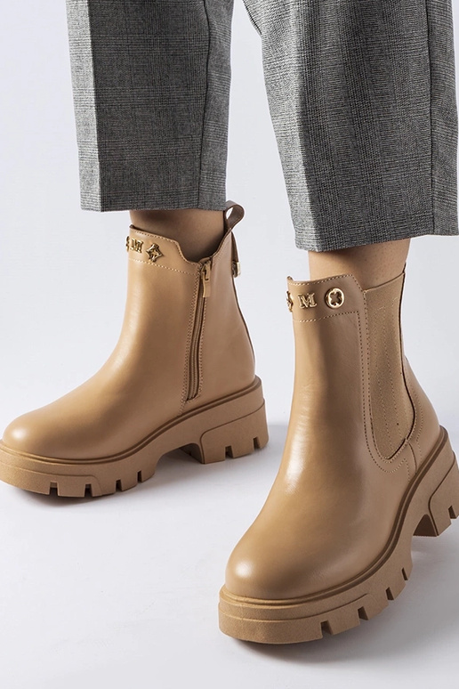 Bēši siltināti dekoratīvi puszābaki...