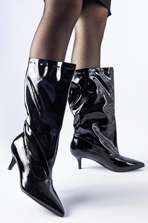 Melni zempapēžu zābaki Clinton