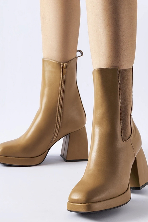 Brūni siltināti puszābaki ar papēdi...