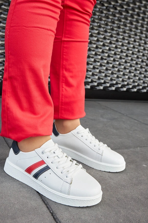 Camilla White ādas šņorējamās kedas