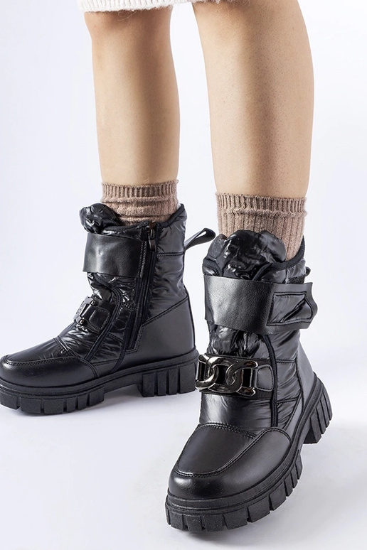 Melni sniega zābaki ar dekoratīvu...