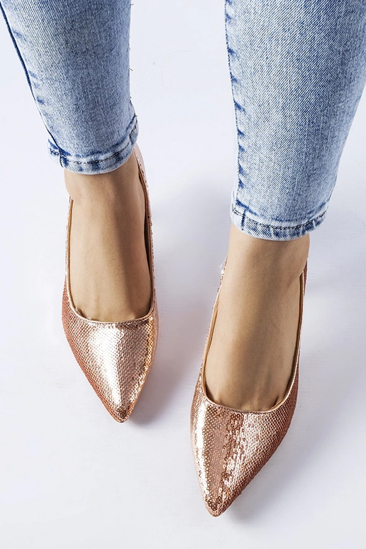 Ernesto rozā fliterotās stiletto pumpas