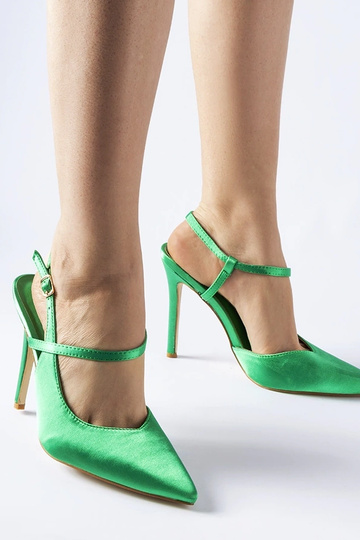 Zaļi augstpapēžu kurpes ar... 2