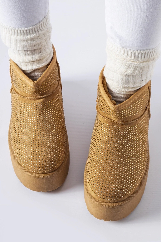 Brūni sniega zābaki ar Sonora cirkoniem