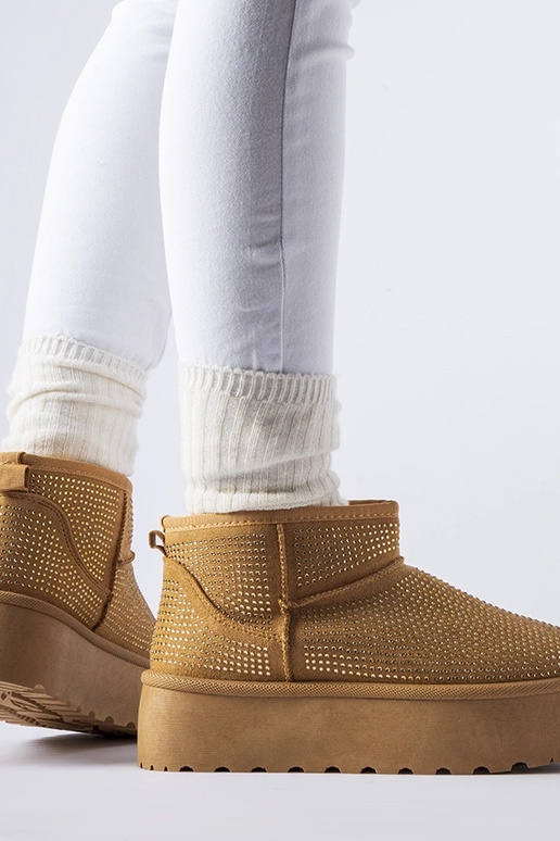 Brūni sniega zābaki ar Sonora cirkoniem