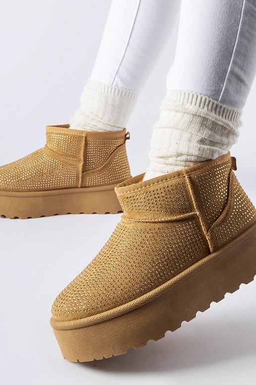 Brūni sniega zābaki ar Sonora cirkoniem